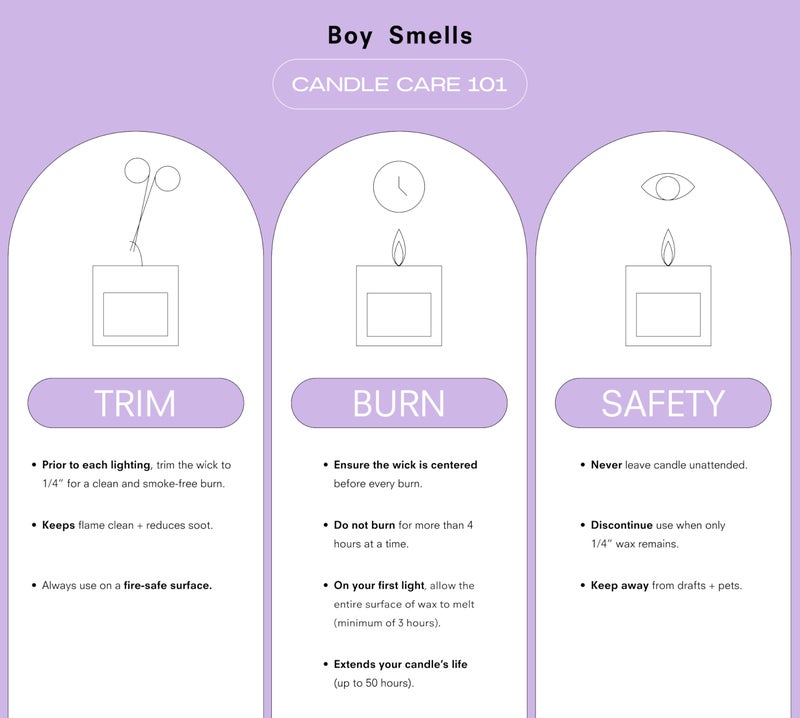 Boy Smells شمعة معطرة بوي سميلز للرجال والنساء، مزيج من جوز الهند، شمع النحل، وشمع الصويا، شموع العلاج العطري للمنزل، 8.5 أونصة، 50 ساعة احتراق - Image 2